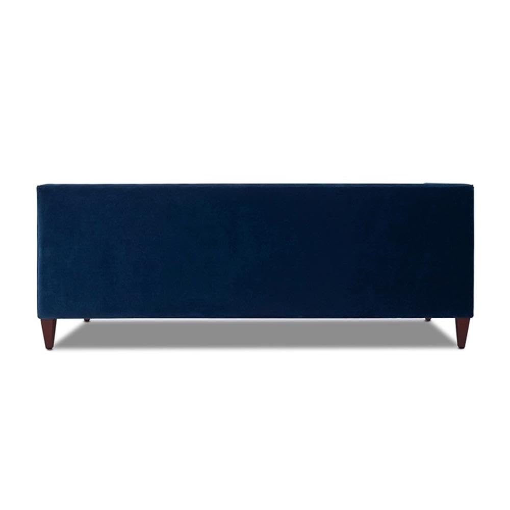 Navy Blue Velvet Tufted Sofa P757285