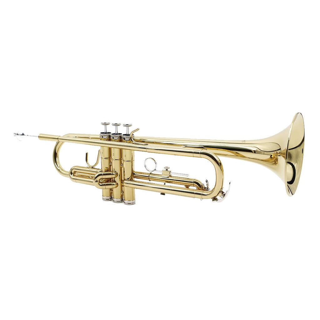 Trumpet Set with Hard Case, Mouthpiece, Cleaning Kit, Brass V709707