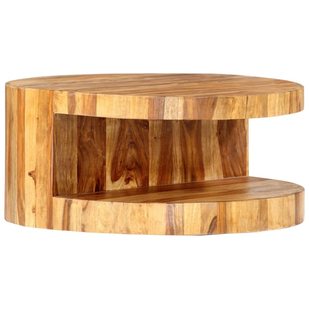 Round Coffee Table Solid Sheesham Wood R39948