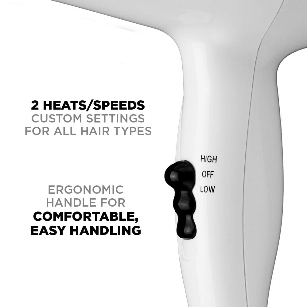 1875W Mid-Size White Hair Dryer K885