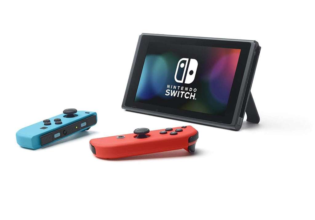 Nintendo Switch OLED Model with Neon Blue and Neon Red Joy-Con and 32GB Micro SD Card E1321