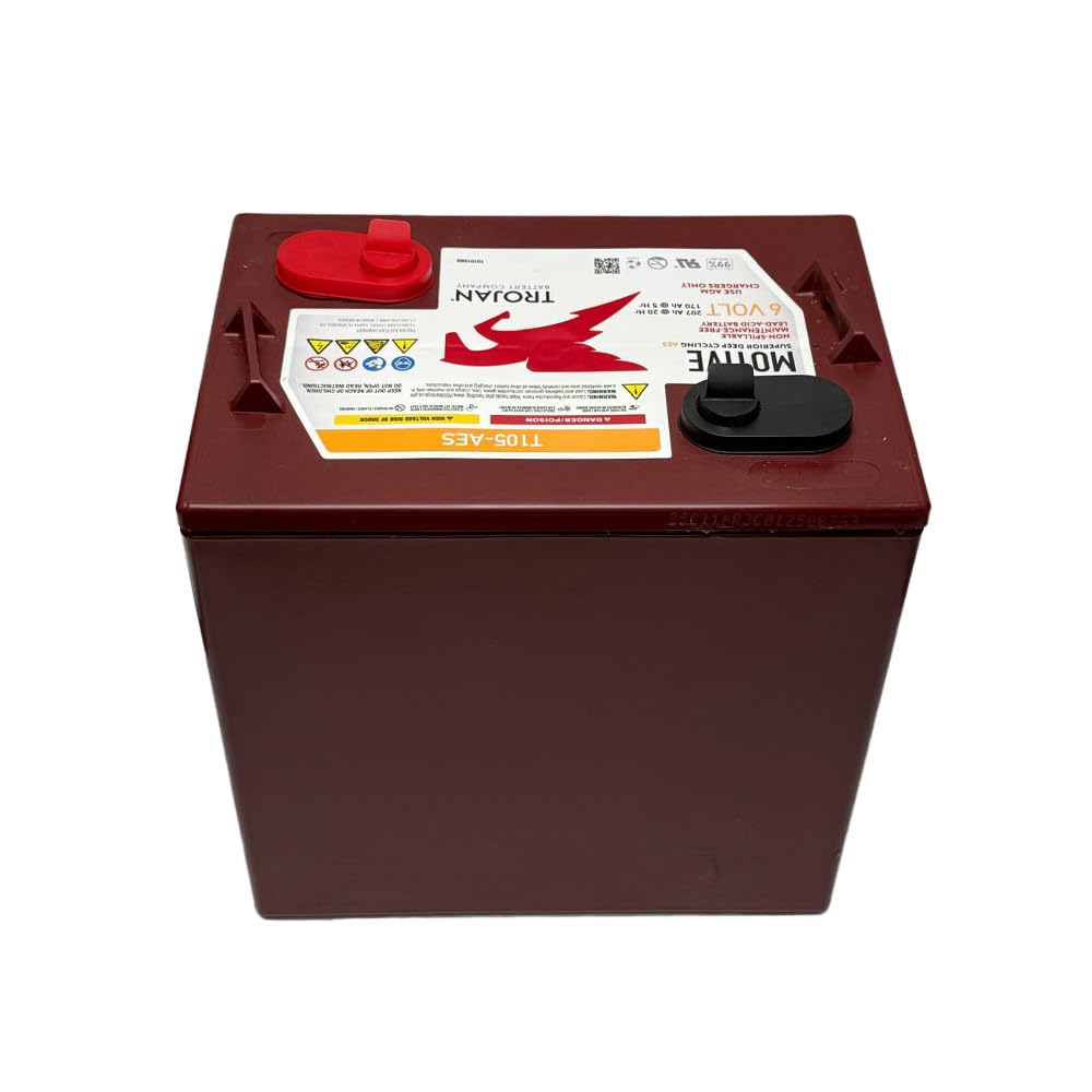 6V Deep Cycling VRLA AGM Batteries, Maroon, Pack of 4 G23738