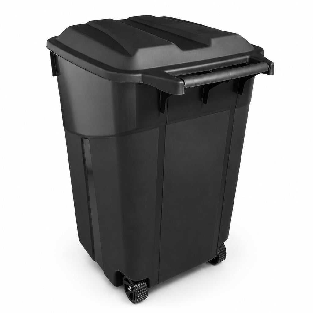 32 Gallon Wheeled Heavy-Duty Outdoor Trash Can A373408