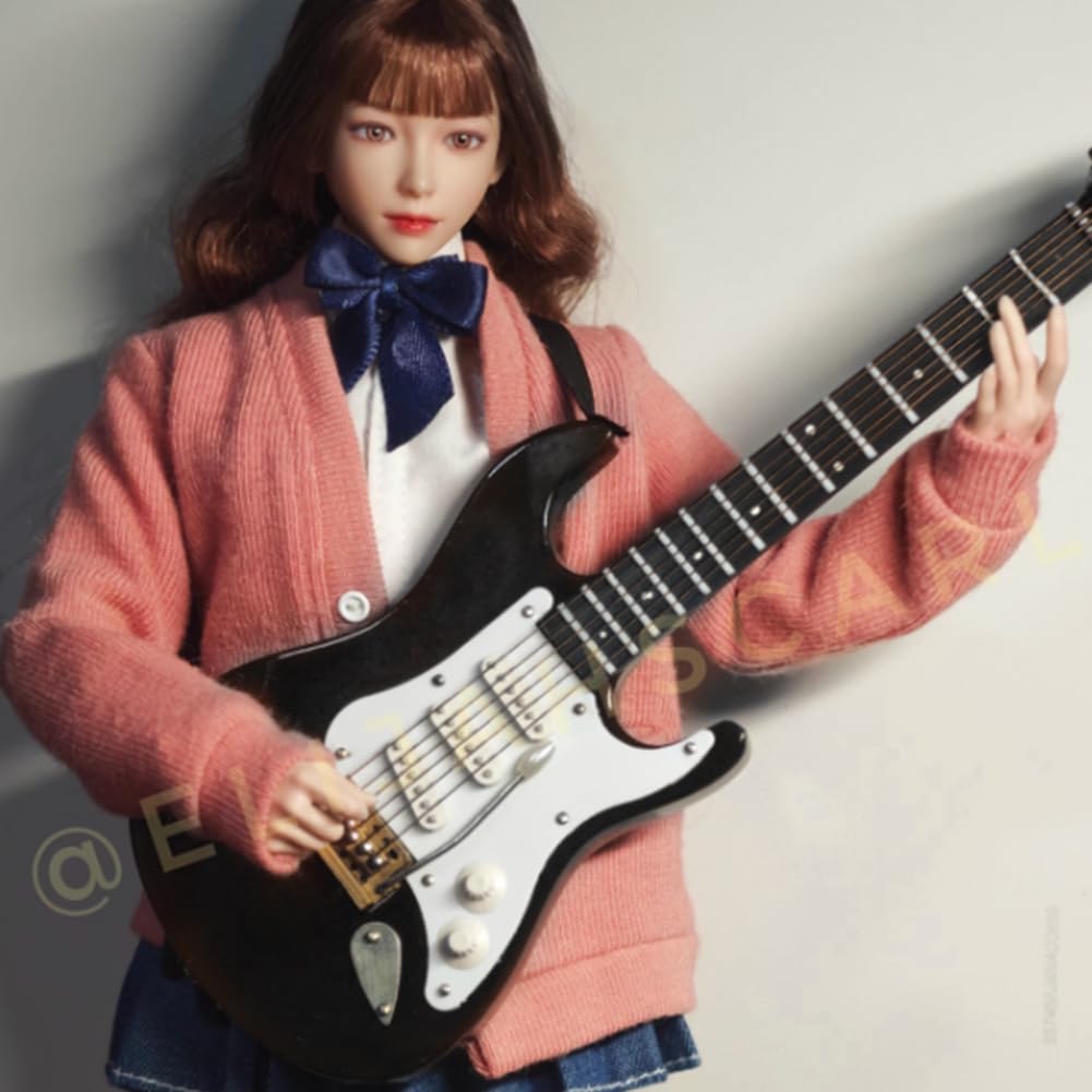 Black Miniature Bass Guitar Replica 1:4 Scale R75750