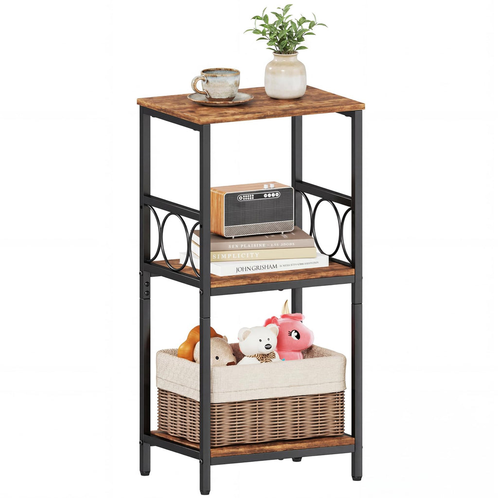 3-Tier Side Table with Adjustable Shelf P765958