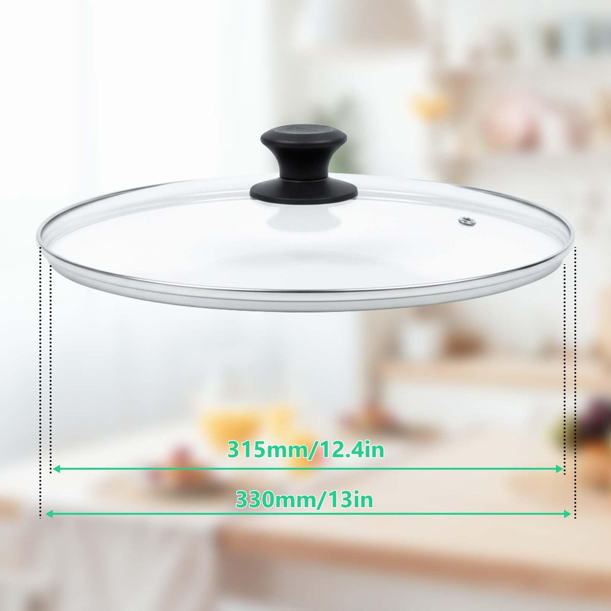 13 Inch Tempered Glass Lid G367412