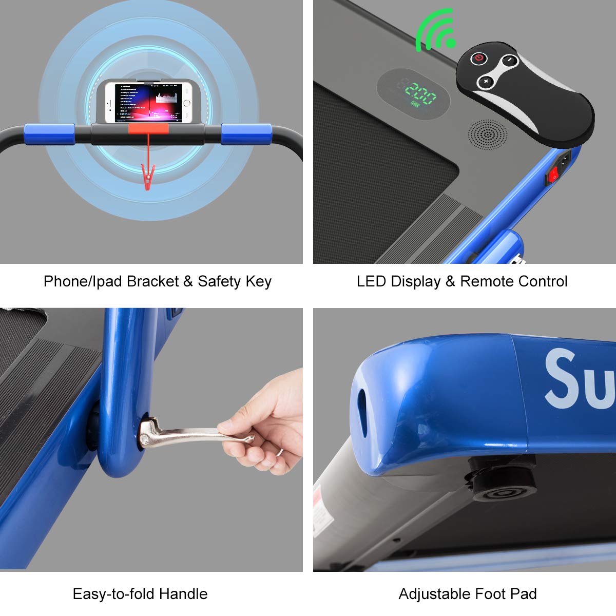 2 in 1 Under Desk Treadmill with Smart App G844