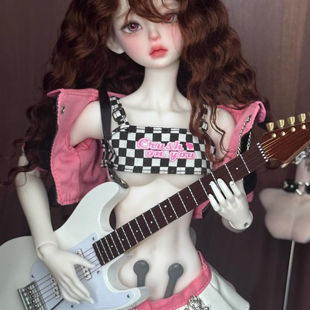 Black Miniature Bass Guitar Replica 1:4 Scale R75750