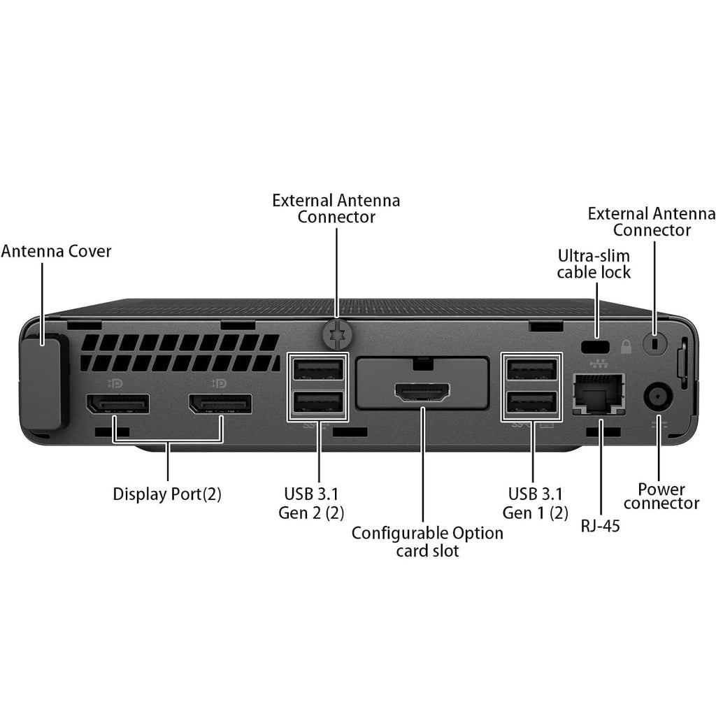 Mini Desktop Computer, Core i5-9500T, 16GB DDR4 RAM, 512GB SSD, Windows 11 Pro H887