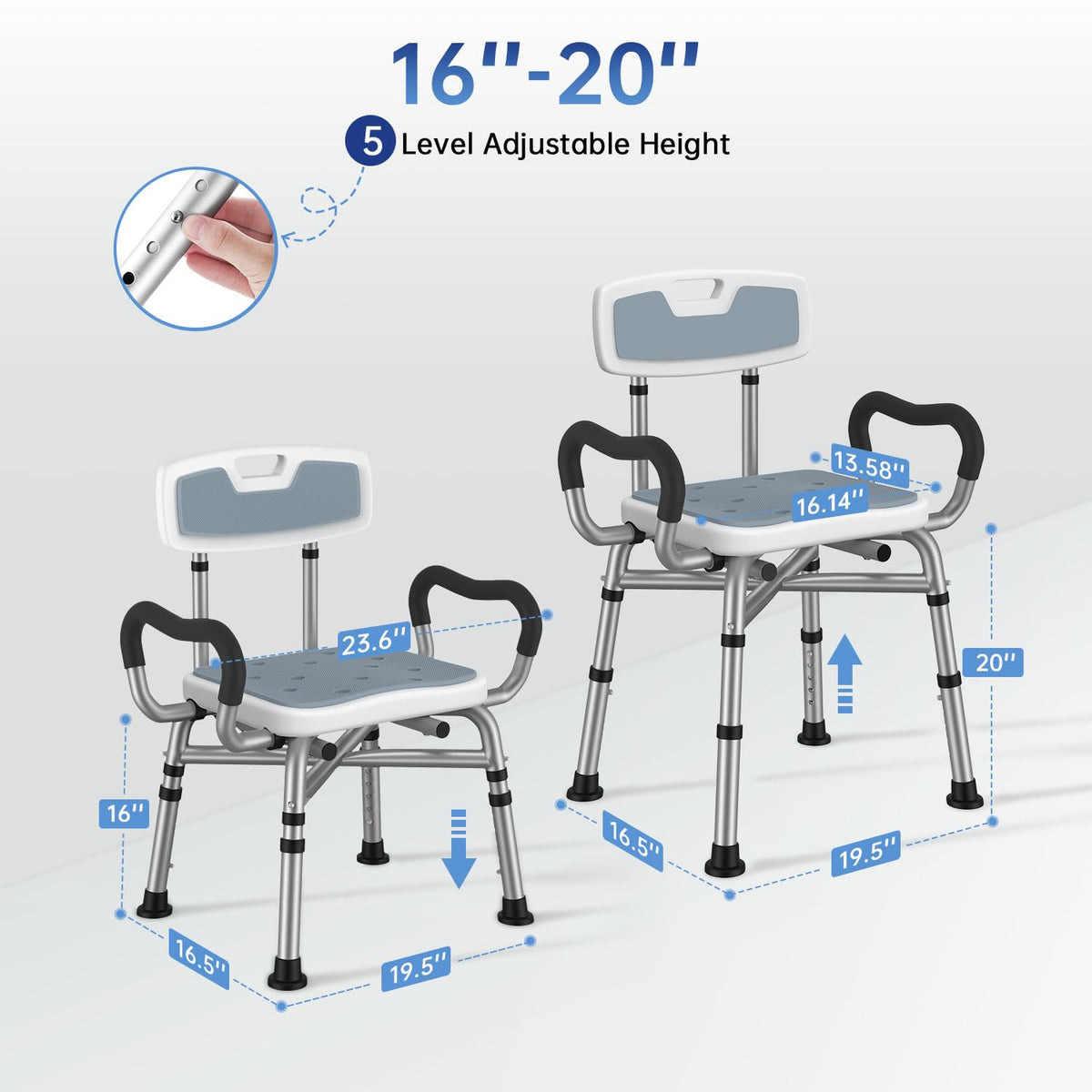 Shower Chair with Arms and Back J97369