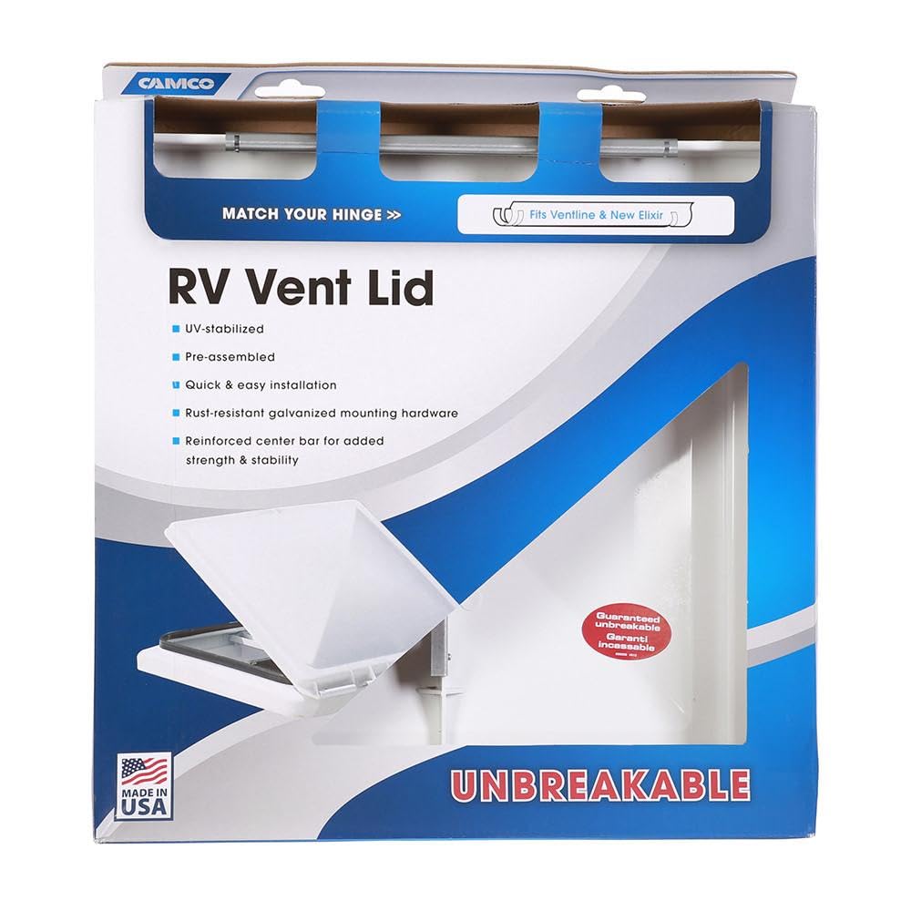 RV Vent Lid Impact-Resilient Polycarbonate E52684