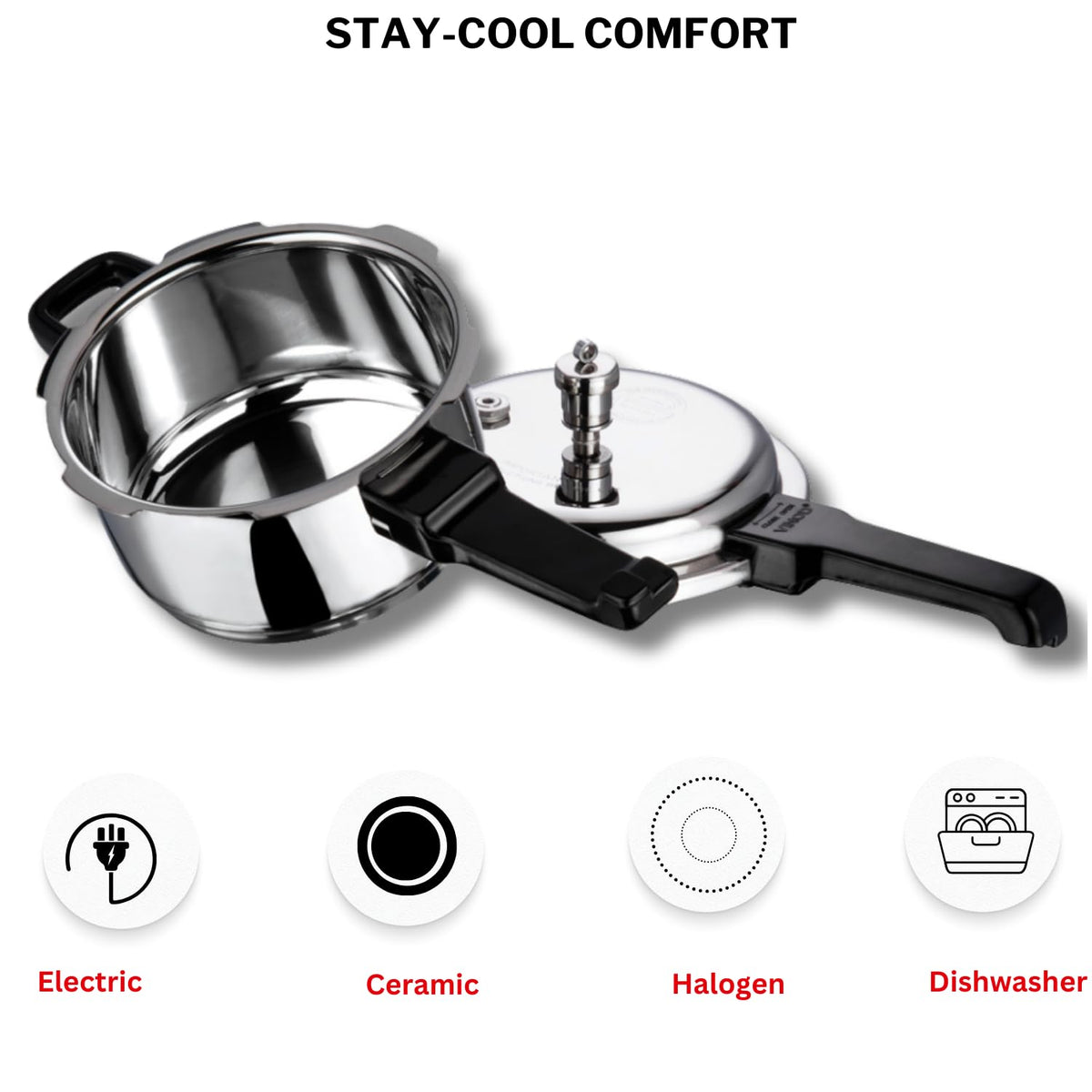 Stainless Steel 2-Liter Pressure Cooker X112169