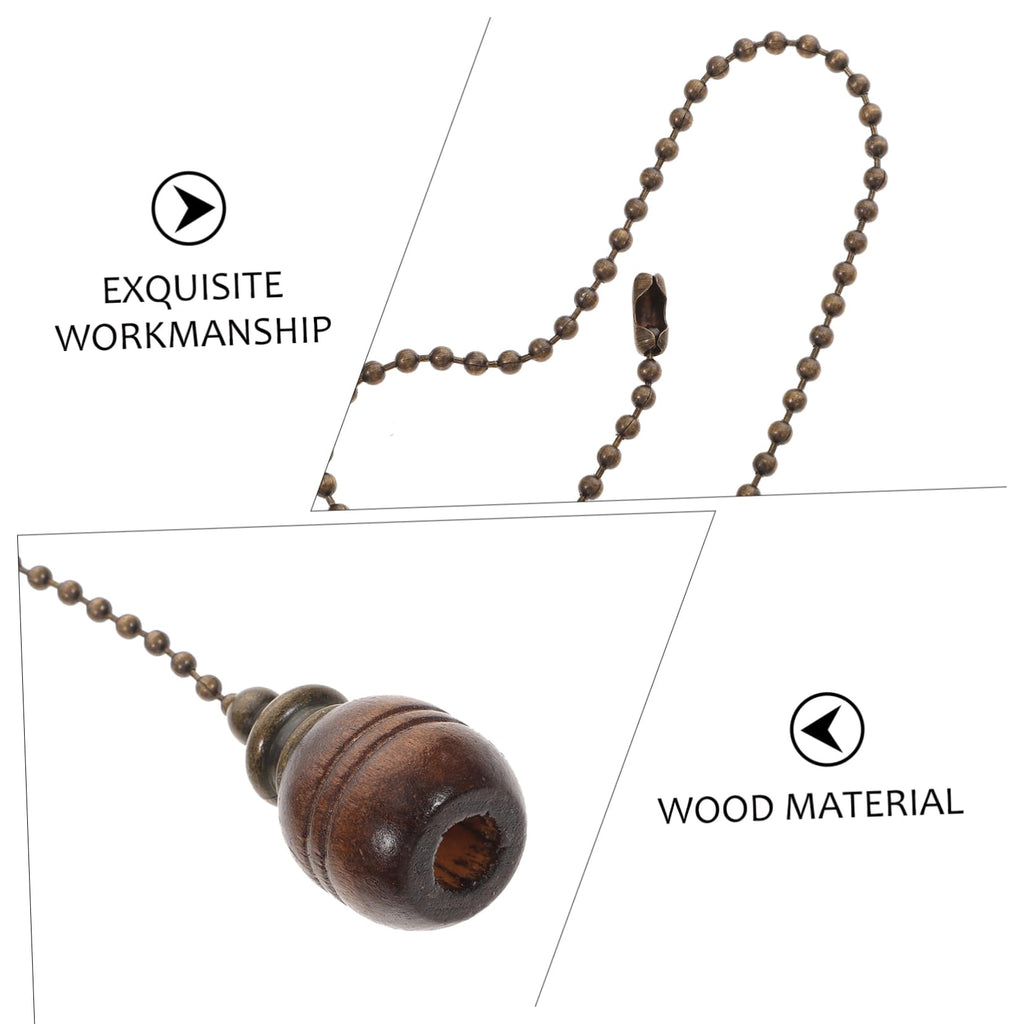 Wooden Ceiling Fan Pull Chain Set of 2 X56987