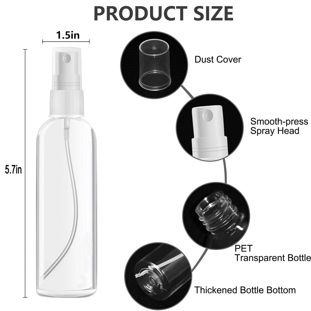 4 Pack 3.4 Oz Travel Bottles O756