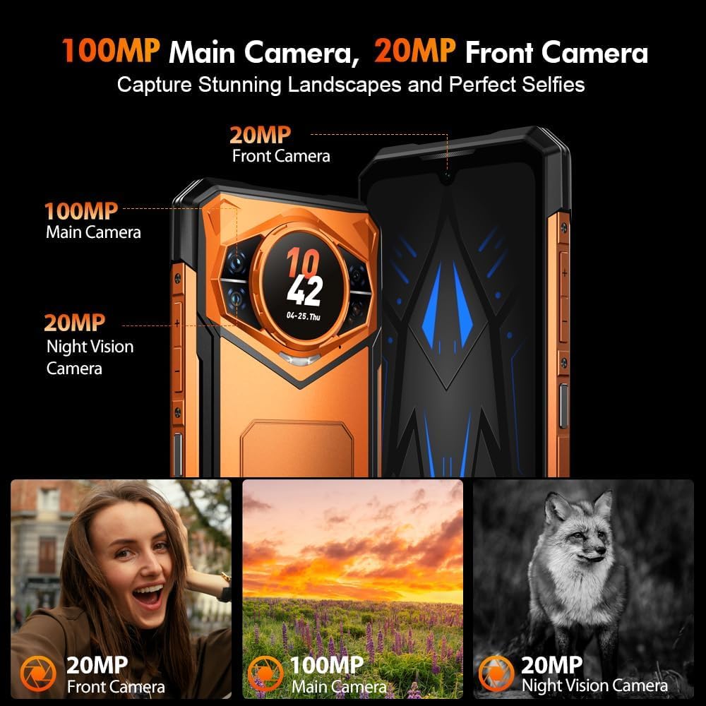 Black 5G Rugged Smartphone B383