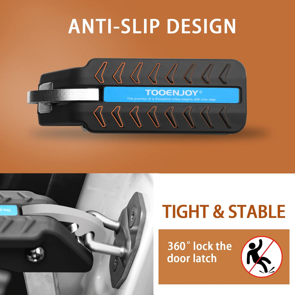 Adjustable Foldable Car Door Latch Step Max Load 400LBS B218336