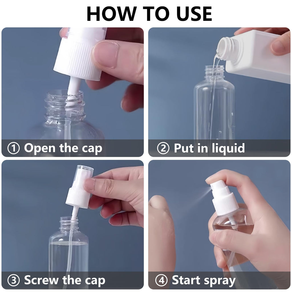 4 Pack 3.4 Oz Travel Bottles O756