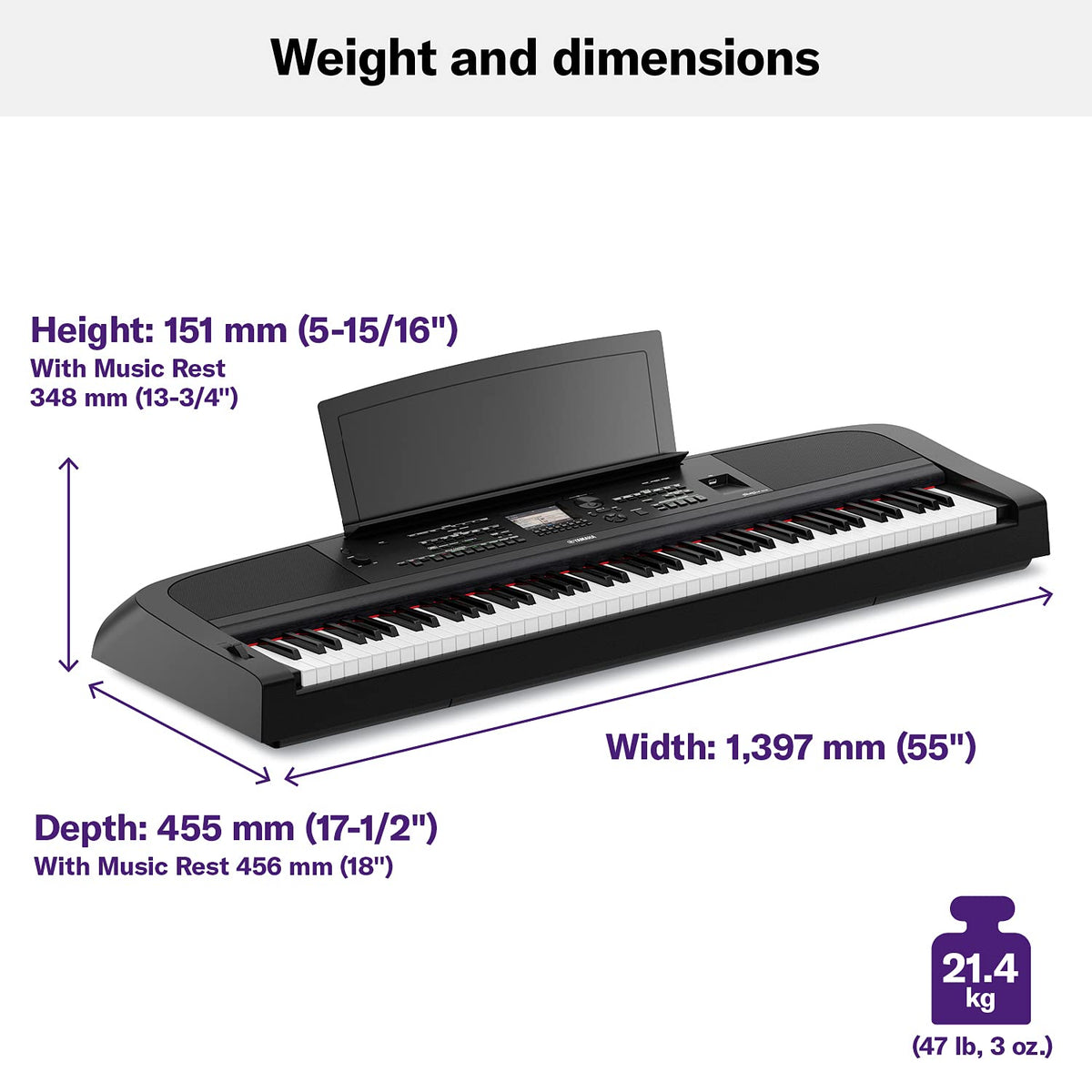 88-Key Weighted Digital Piano C562957