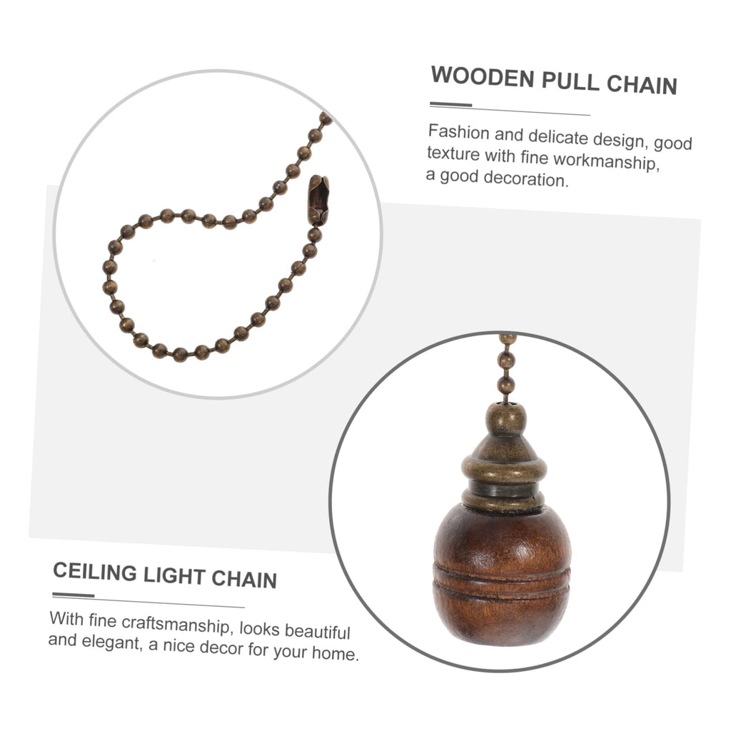 Wooden Ceiling Fan Pull Chain Set of 2 X56987