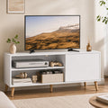 White TV Stand with Storage Cabinet D26593