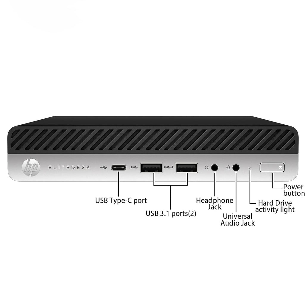 Mini Desktop Computer, Core i5-9500T, 16GB DDR4 RAM, 512GB SSD, Windows 11 Pro H887