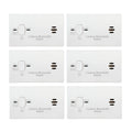 Carbon Monoxide Detector, AA Battery Powered, 85 dB Alarm, 6 Pack Z803360
