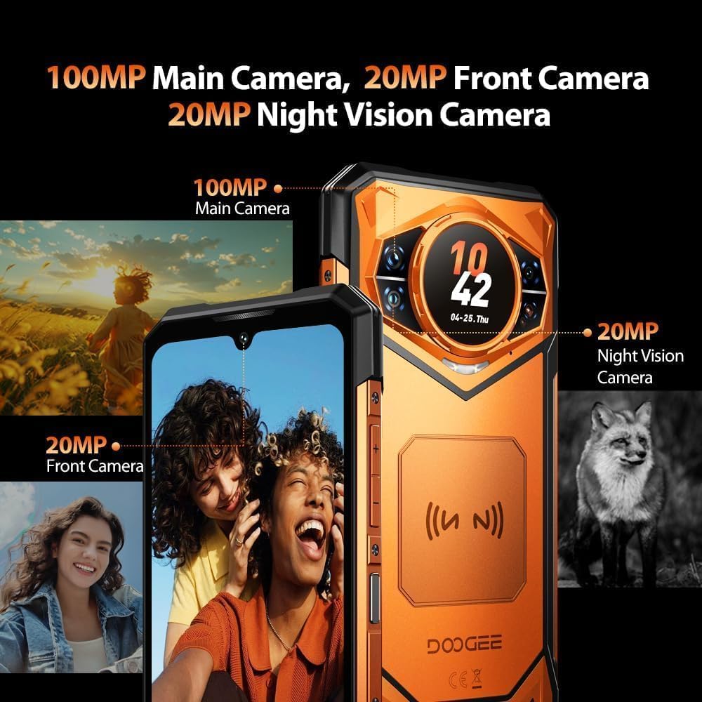 Black 5G Rugged Smartphone B383