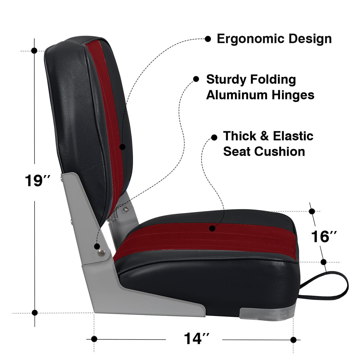 Low Back Folding Boat Seats 2 Pack R813
