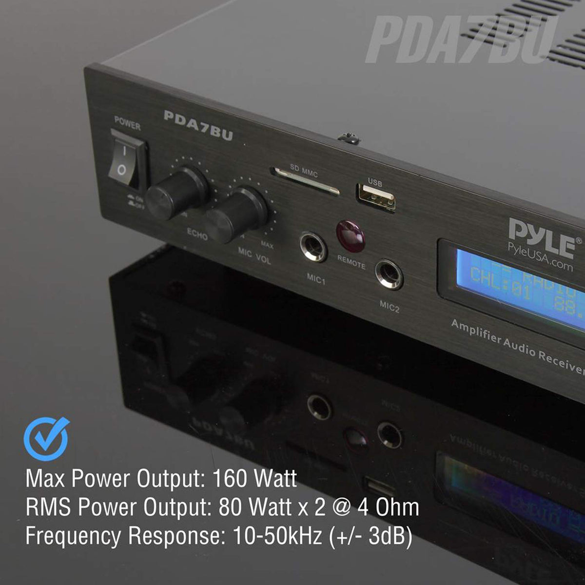 200 Watts 5 Channels Bluetooth Home Theater Amplifier R374