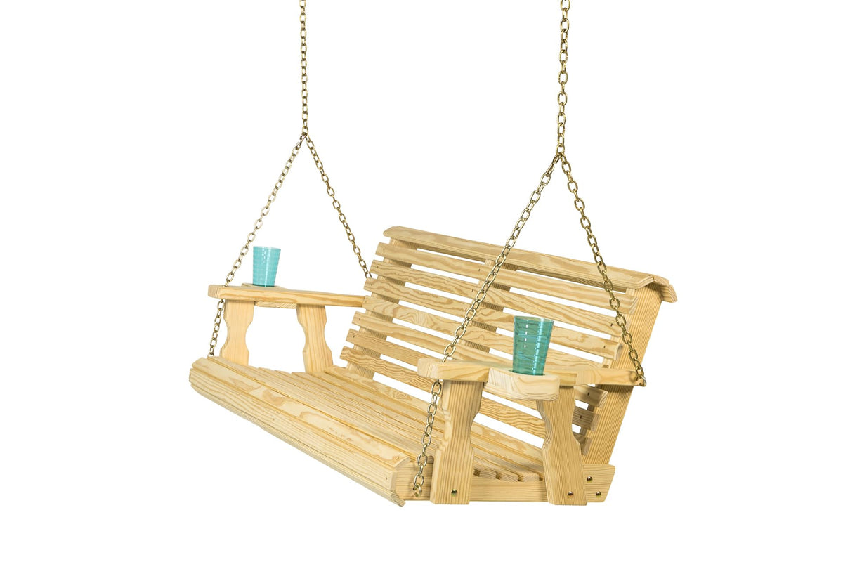 Heavy Duty 700 Lb Capacity Porch Swing with Cup Holders M140
