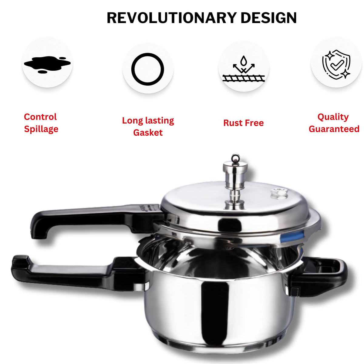 Stainless Steel 2-Liter Pressure Cooker X112169