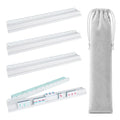 White Pine Wood Mahjong Racks with Magnetic Pushers, Set of 4 O30696