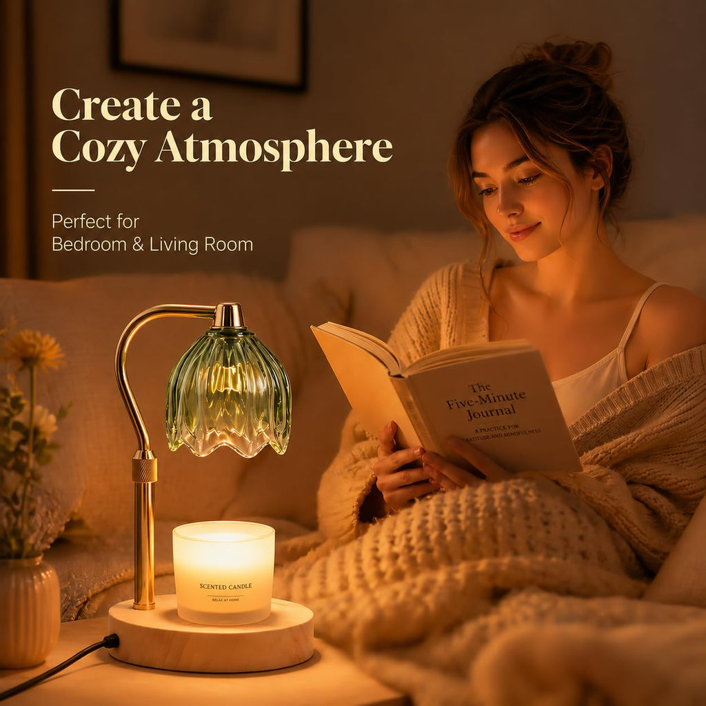 Green Dimmable Candle Warmer Lamp with Timer F255595