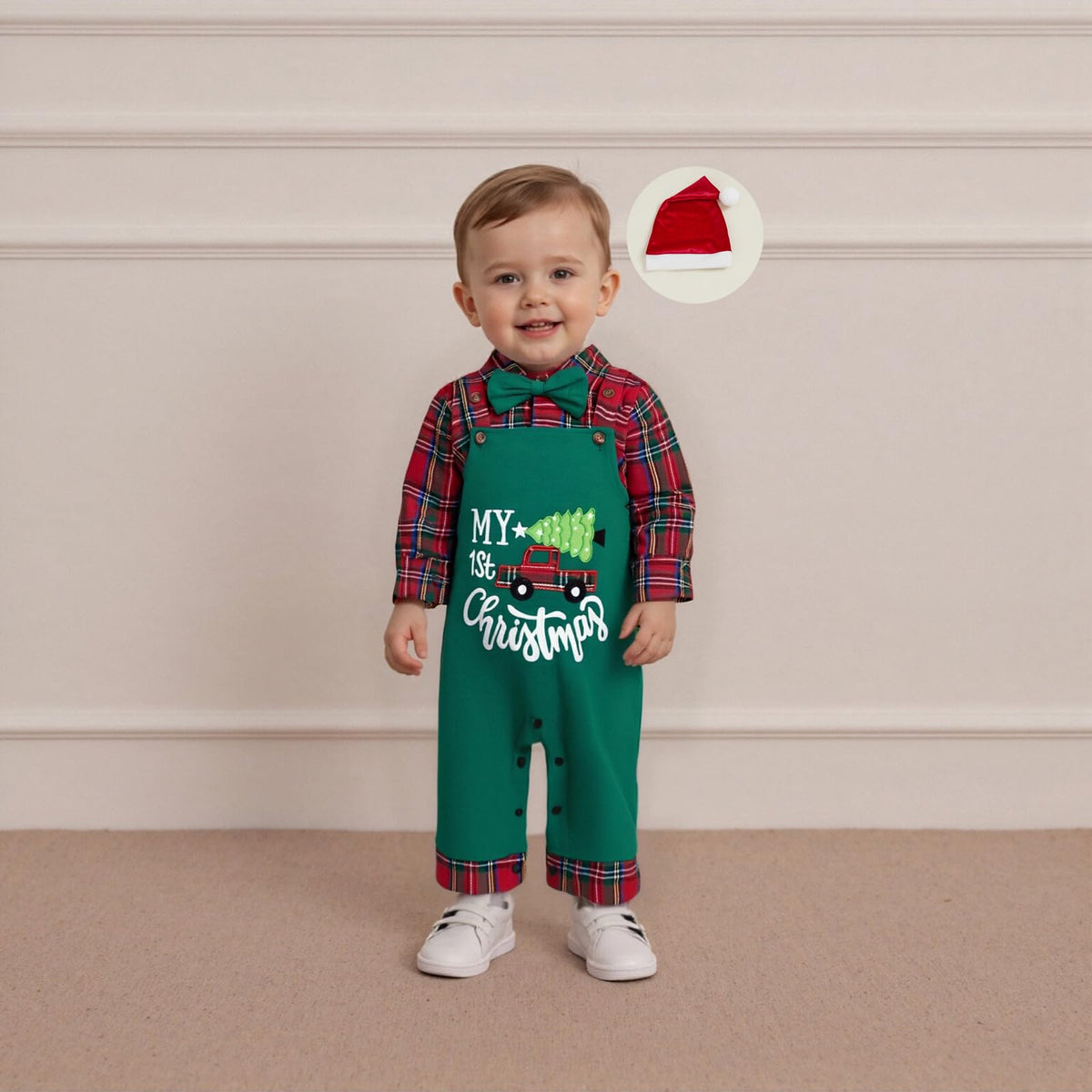 Striped Romper Overalls Pants Set Y79233