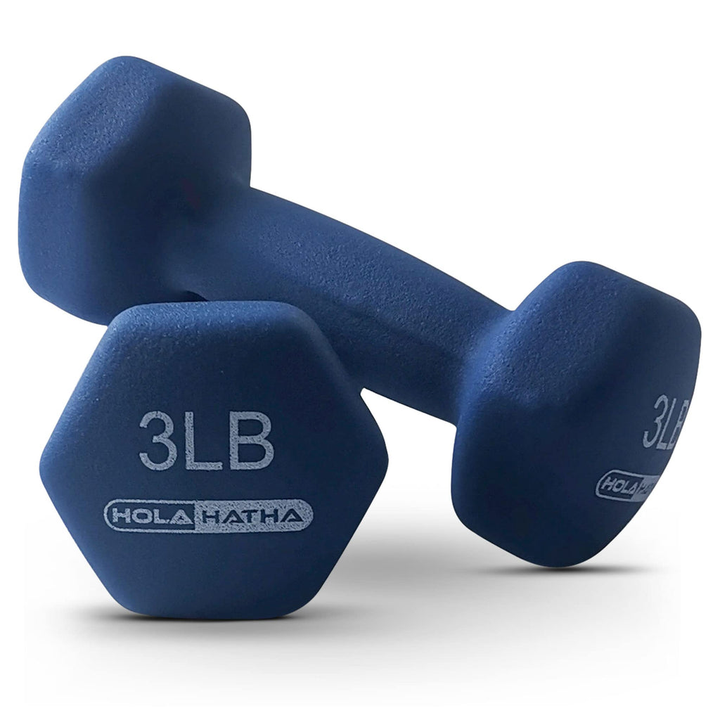 1, 2 and 3 lb Neoprene Dumbbell Set with Rack J11218
