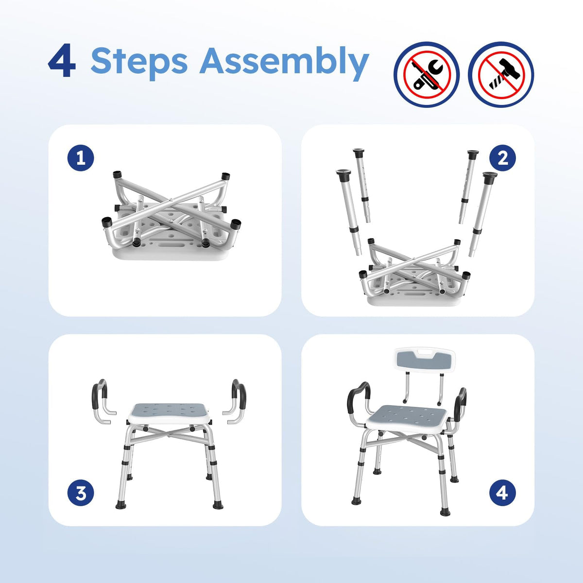 Shower Chair with Arms and Back J97369