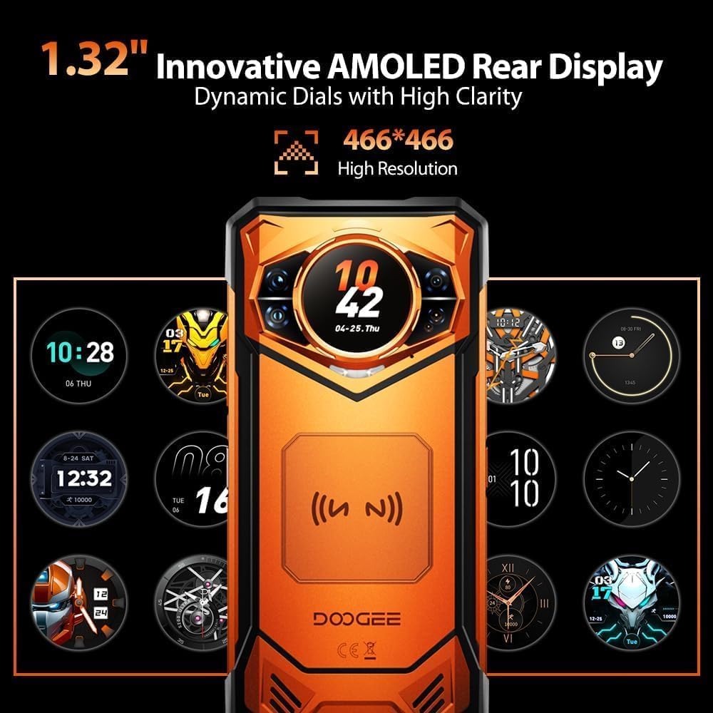 Black 5G Rugged Smartphone B383