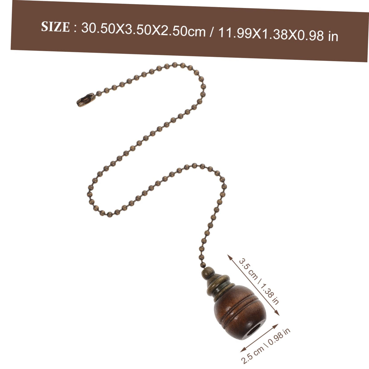 Wooden Ceiling Fan Pull Chain Set of 2 X56987