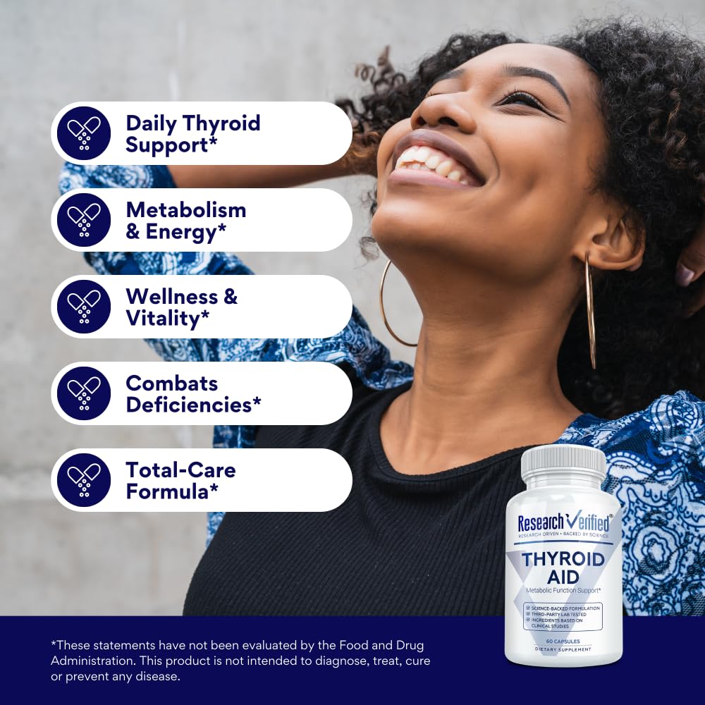Thyroid Aid with Iodine Copper & Zinc 60 Capsules V886628