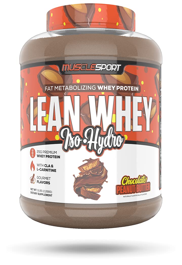 Whey Protein Isolate Powder 5lb Chocolate Peanut Butter D53457