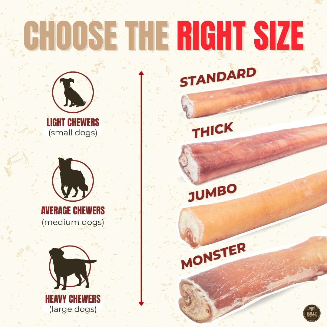 6" 5 Pack Odor-Free Bully Sticks Dog Treats I778685
