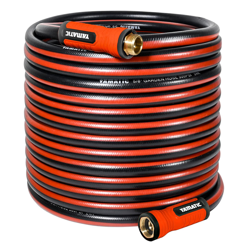 100ft Garden Hose 5/8in I.D. with Swivel Brass Handle F92926