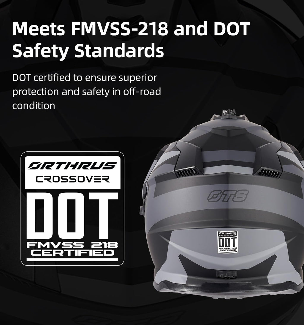 DOT Certified Dual Visor Motorcycle Helmet P4807