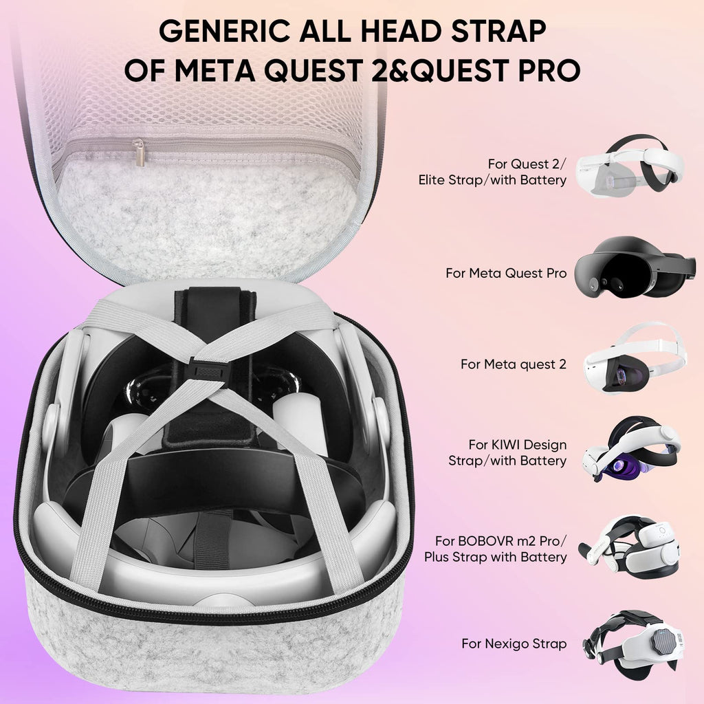 Large Hard Carrying Case Compatible with VR Gaming Headset E1411