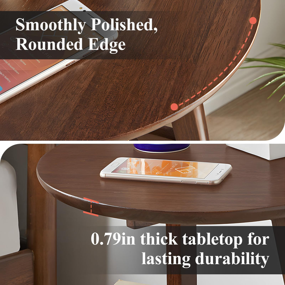 2-Tier Round Side Table Z3632