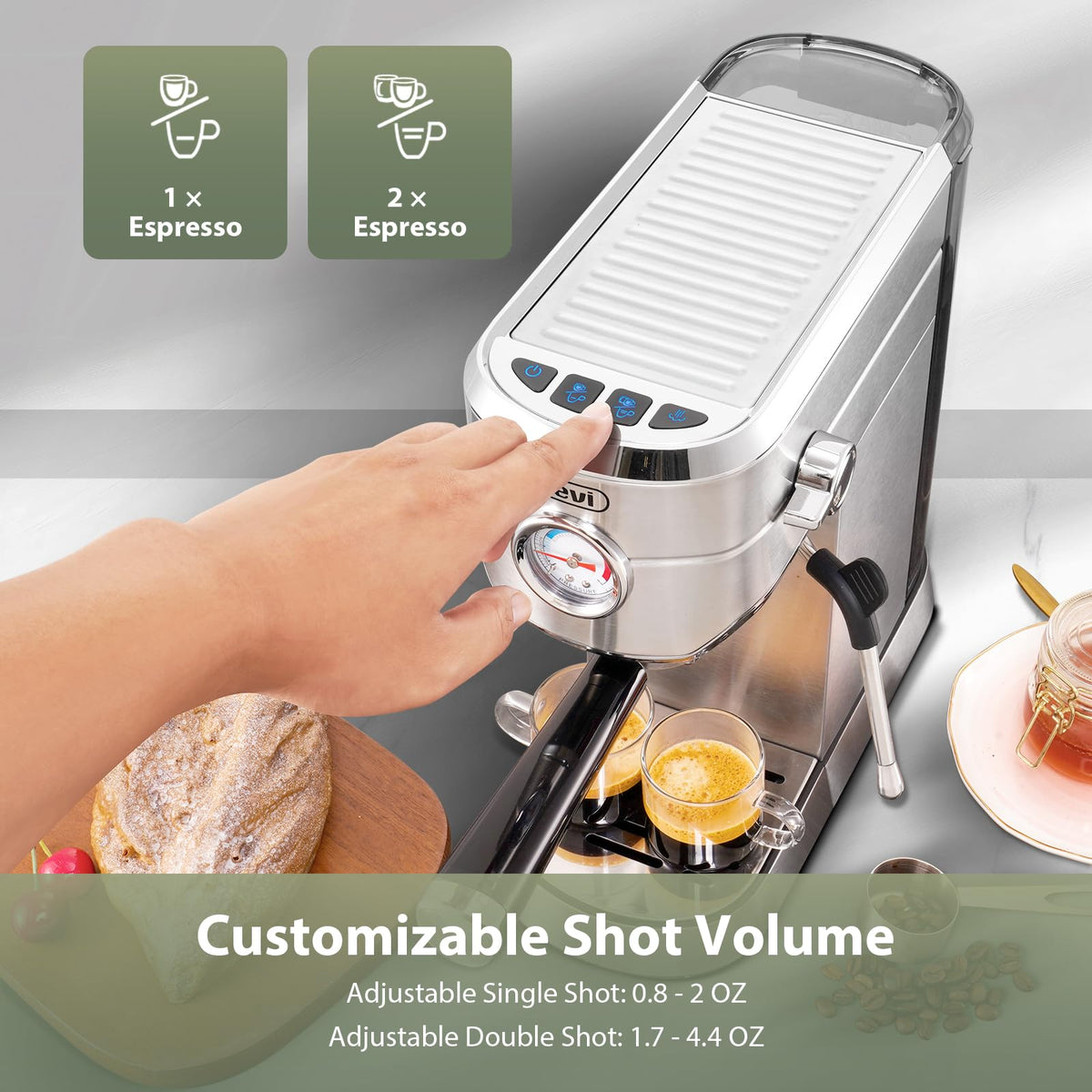 20 Bar Compact Espresso Machine O41006