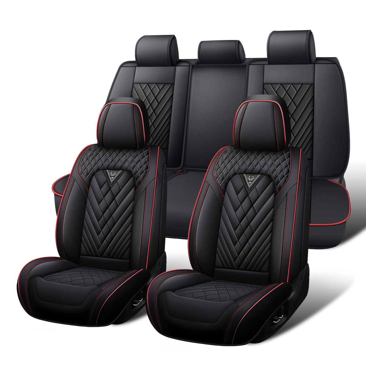 Waterproof Nappa Leather Full Set Car Seat Covers P94260