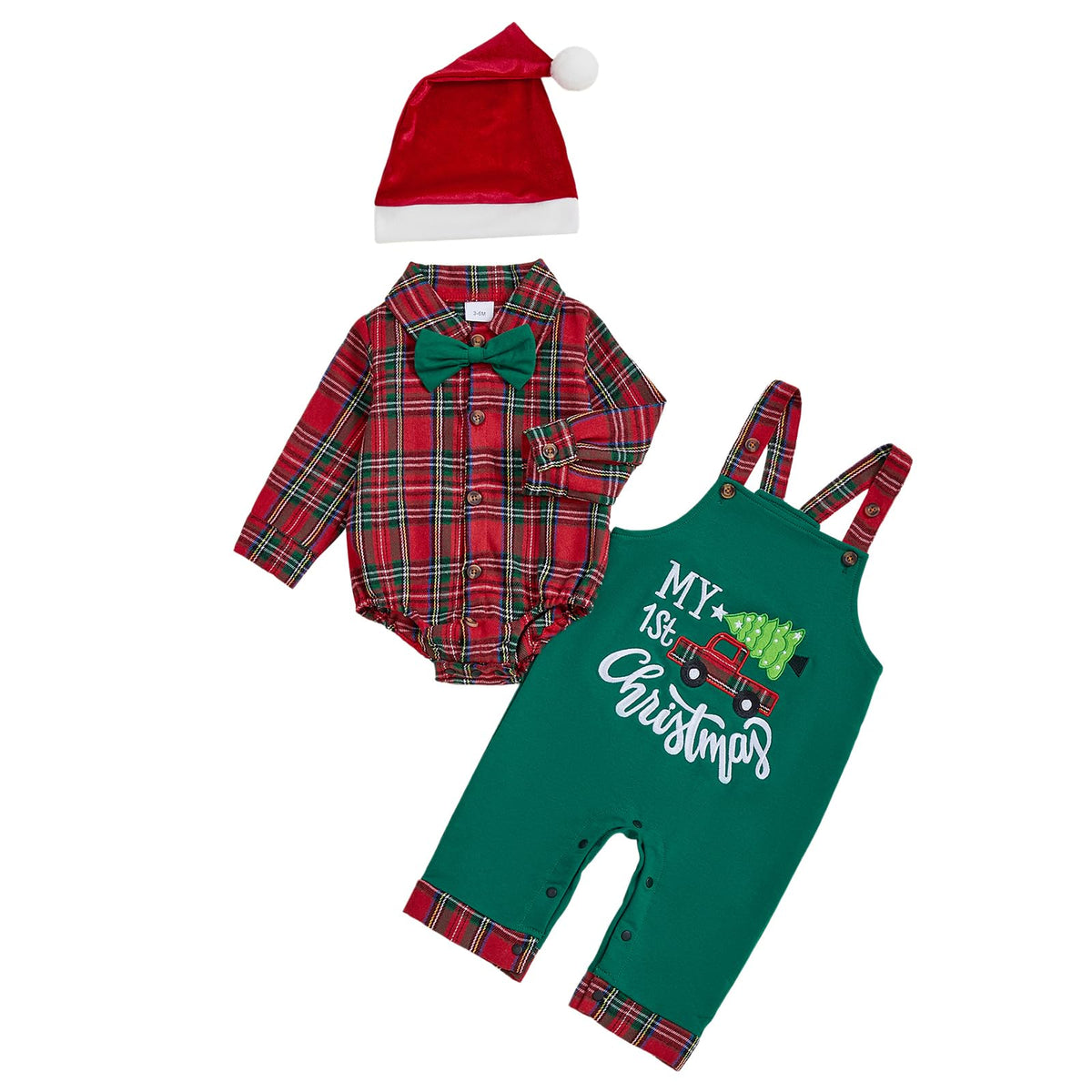 Striped Romper Overalls Pants Set Y79233