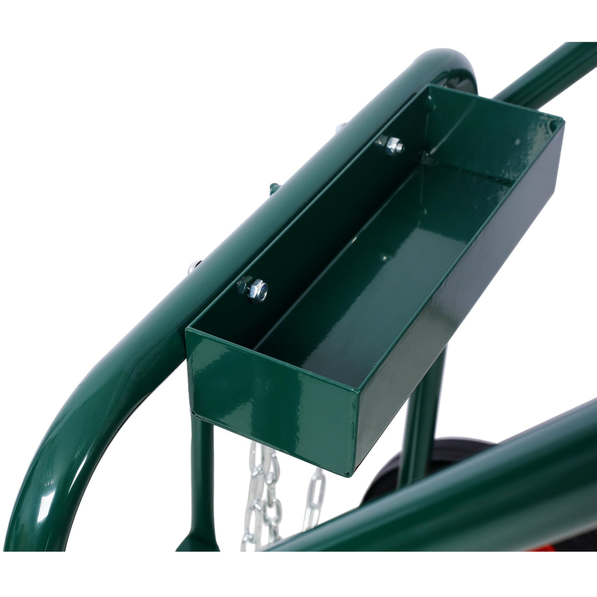 440 lb Capacity Welding Cylinder Hand Truck with 10-Inch Solid Rubber Wheels C12554
