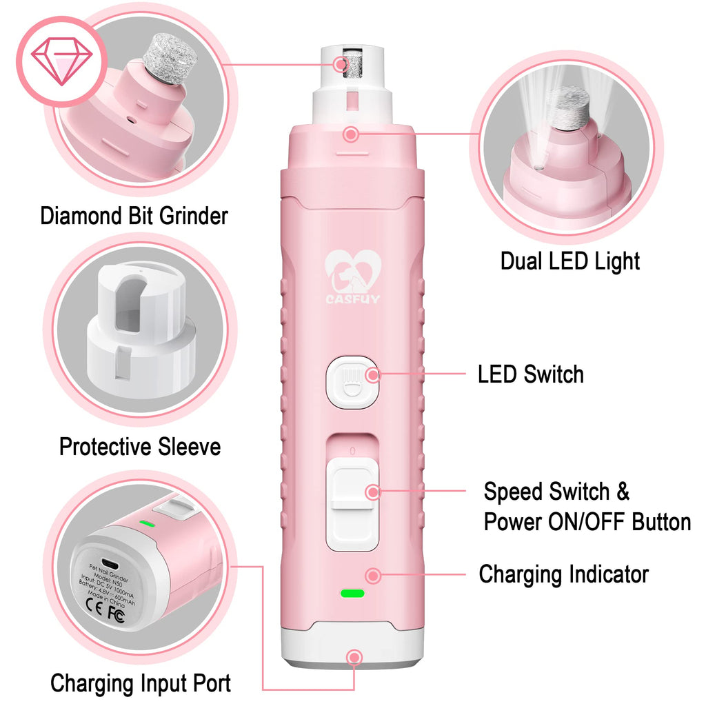 Dog Nail Grinder with 2 LED Light T3936